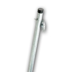 2.4m One Piece Cleat & Pulley Clothes Post
