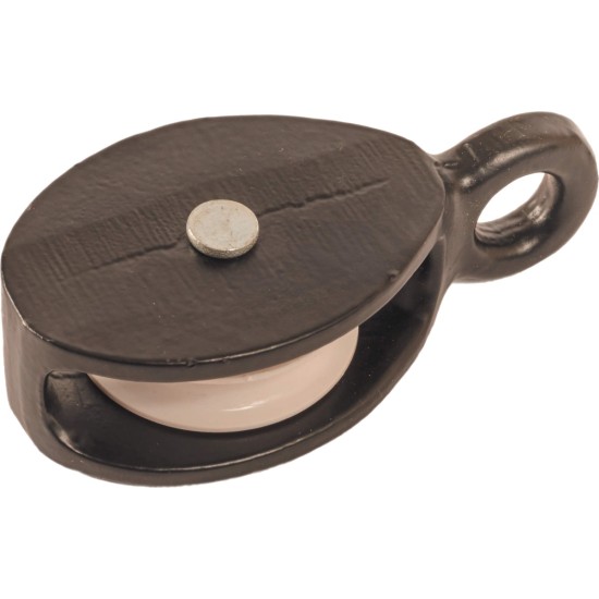 38mm Single Awning Cast Pulley with Nylon Wheel