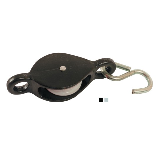 32mm Single Cast Pulley & Hook