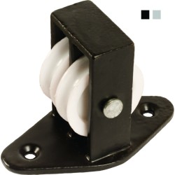 38mm Double Upright Cast Pulley with Nylon Wheel
