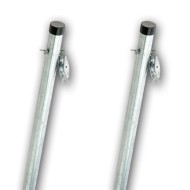 2.4m One Piece Cleat & Pulley Clothes Post (Twin Pack)
